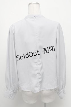 画像2: an another angelus / ローズ刺繍ブラウス  サックス S-25-04-17-040-CA-BL-AS-ZS