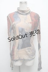 Jean Paul GAULTIER / 授乳の聖母パワーネットタートルネックカットソー 48  S-25-04-17-043-GO-TO-HR-ZS