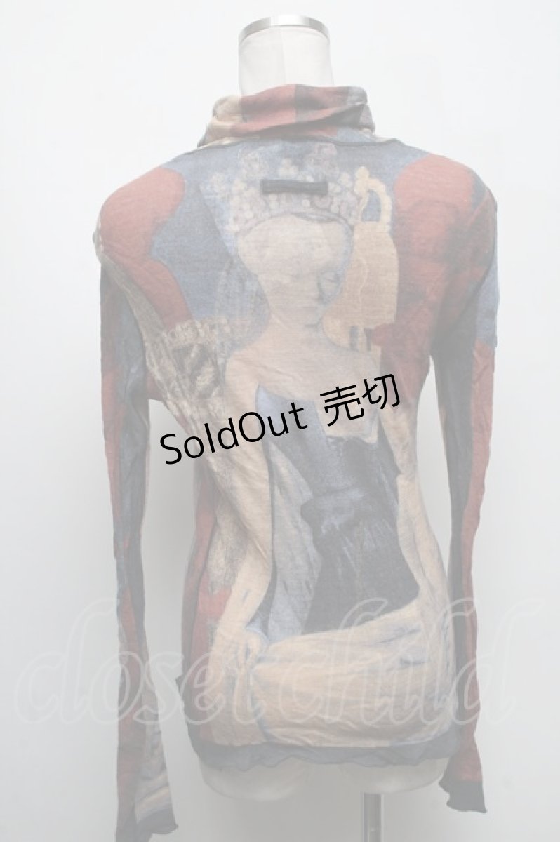 画像2: Jean Paul GAULTIER / 授乳の聖母パワーネットタートルネックカットソー 48  S-25-04-17-043-GO-TO-HR-ZS (2)
