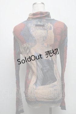画像2: Jean Paul GAULTIER / 授乳の聖母パワーネットタートルネックカットソー 48  S-25-04-17-043-GO-TO-HR-ZS