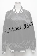 NieR Clothing / NieRちゃんptスカジャン  黒 S-25-04-17-044-PU-CO-HR-ZT319