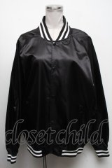 NieR Clothing / NieRちゃんptスカジャン  黒 S-25-04-17-044-PU-CO-HR-ZT319
