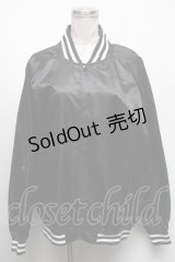NieR Clothing / NieRちゃんptスカジャン  黒 S-25-04-17-044-PU-CO-HR-ZT319