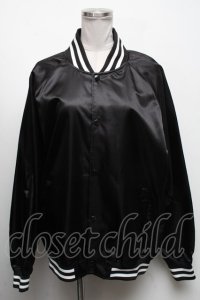 NieR Clothing / NieRちゃんptスカジャン  黒 S-25-04-17-044-PU-CO-HR-ZT319