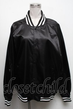 画像1: NieR Clothing / NieRちゃんptスカジャン  黒 S-25-04-17-044-PU-CO-HR-ZT319