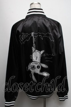 画像2: NieR Clothing / NieRちゃんptスカジャン  黒 S-25-04-17-044-PU-CO-HR-ZT319