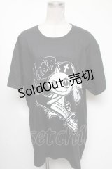 NieR Clothing / プリントTシャツ  黒 S-25-04-17-047-PU-TS-HR-ZS