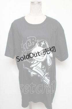 画像1: NieR Clothing / プリントTシャツ  黒 S-25-04-17-047-PU-TS-HR-ZS