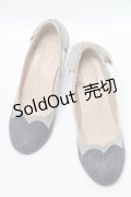 axes femme / 切替リボンヒールパンプス  紺ｘオフ S-25-04-18-001-AX-SH-HR-ZS