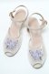 画像1: an another angelus / スミレ刺繍メッシュサンダル  アイボリー S-25-04-18-004-CA-SH-HR-ZS (1)