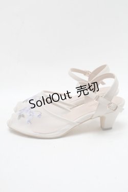 画像2: an another angelus / スミレ刺繍メッシュサンダル  アイボリー S-25-04-18-004-CA-SH-HR-ZS