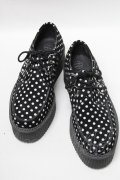 TUK / SH/ドット柄ラバーソ-ル UK5 黒ｘ白 S-25-04-18-007-PU-SH-AS-ZS
