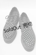 TUK / SH/ドット柄ラバーソ-ル UK5 黒ｘ白 S-25-04-18-007-PU-SH-AS-ZS
