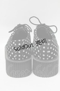 画像3: TUK / SH/ドット柄ラバーソ-ル UK5 黒ｘ白 S-25-04-18-007-PU-SH-AS-ZS