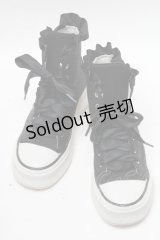axes femme kawaii / ベア刺繍スニーカー S 黒 S-25-04-18-011-AX-SH-AS-ZS
