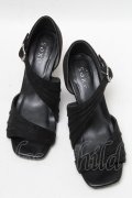 axes femme / アシンメトリーサンダル  黒 S-25-04-18-016-AX-SH-SZ-ZT-K005
