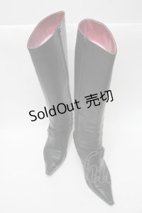 alice auaa / ロングブーツ 24 黒 S-25-04-18-017-AA-SH-AS-ZS