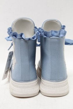 画像3: axes femme kawaii / ベア刺繍スニーカー  サックス S-25-04-18-018-AX-SH-HR-ZS