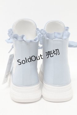 画像3: axes femme kawaii / ベア刺繍スニーカー  サックス S-25-04-18-018-AX-SH-HR-ZS
