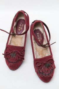 axes femme / SHローファーヒールシューズ M 赤 S-25-04-18-025-AX-SH-ET-ZT088