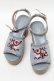 画像1: axes femme / 刺繍入りスエードブーツサンダル  サックス S-25-04-18-027-AX-SH-HR-ZT-K002 (1)