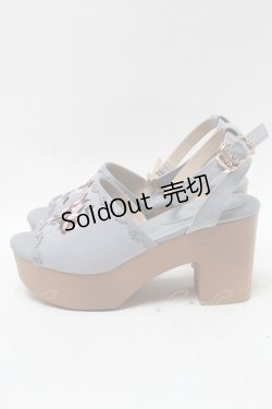 画像2: axes femme / 刺繍入りスエードブーツサンダル  サックス S-25-04-18-027-AX-SH-HR-ZT-K002