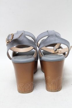 画像3: axes femme / 刺繍入りスエードブーツサンダル  サックス S-25-04-18-027-AX-SH-HR-ZT-K002