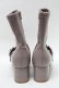 画像3: axes femme / パールバックル付ミドルブーツ L グレージュ S-25-04-18-003-AX-SH-AS-ZT-K017 (3)