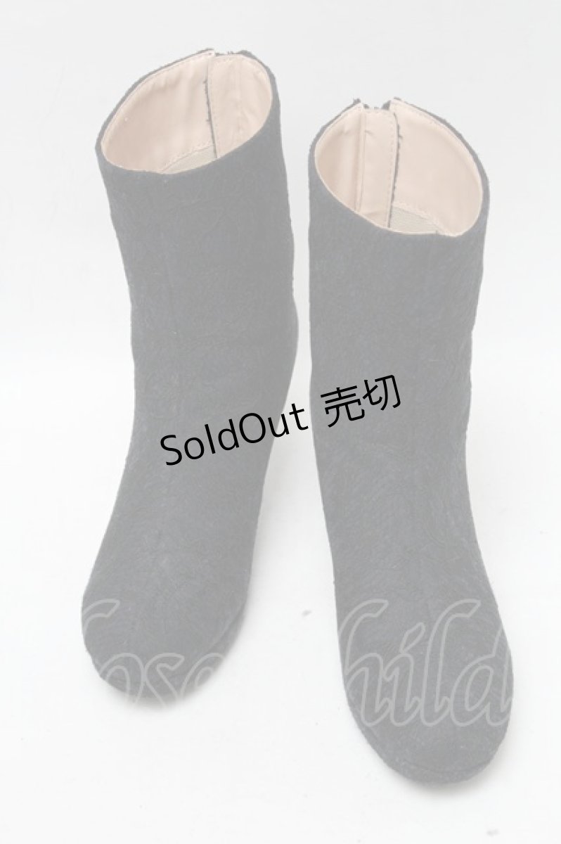 画像1: 【SALE】axes femme / 総レースヒールブーツ  紺 S-25-04-18-030-AX-SH-HR-ZT088 (1)