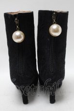 画像3: 【SALE】axes femme / 総レースヒールブーツ  紺 S-25-04-18-030-AX-SH-HR-ZT088 (3)