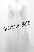 evelyn / レース半袖ロングワンピース  ベージュ S-25-04-19-050-LO-OP-HR-ZS