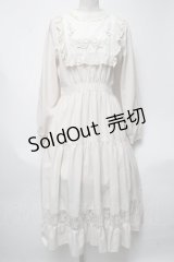 axes femme POETIQUE / ブロッキングブーケ刺繍ワンピース  ベージュ S-25-04-19-051-AX-OP-HR-ZS