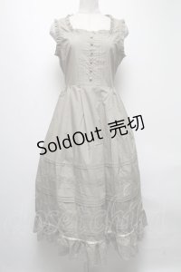 axes femme / ピンタックコットンワンピース  カーキ S-25-04-19-053-AX-OP-HR-ZS
