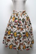 Jane Marple / Strolling cat tablier スカート  オフ S-25-04-19-056-JM-SK-AS-ZS