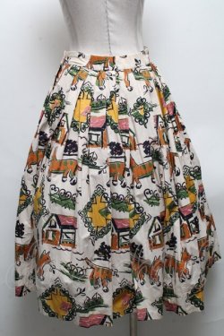 画像2: Jane Marple / Strolling cat tablier スカート  オフ S-25-04-19-056-JM-SK-AS-ZS