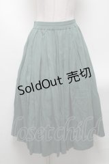Jane Marple Dans Le Salon / コットンリネンスカート  グリーン S-25-04-19-057-JM-SK-AS-ZS