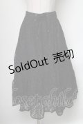 axes femme / 総レーススカート  黒 S-25-04-19-063-AX-SK-HR-ZS