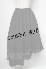 axes femme / デザインイレヘムスカート  黒 S-25-04-19-064-AX-SK-HR-ZS