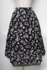 画像1: 【SALE】axes femme / ベリー柄ロングスカート  黒 S-25-04-19-066-AX-SK-HR-ZT217 (1)