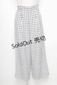 axes femme POETIQUE / ギンガムチェックパンツ  黒ｘ白 S-25-04-19-076-AX-PA-HR-ZS