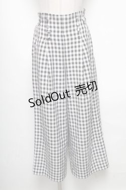 画像1: axes femme POETIQUE / ギンガムチェックパンツ  黒ｘ白 S-25-04-19-076-AX-PA-HR-ZS