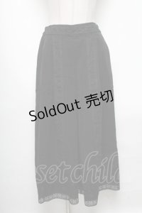 axes femme / レースラインフレアパンツ  黒 S-25-04-19-078-AX-PA-HR-ZS