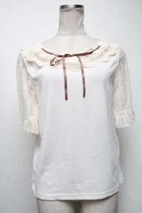 axes femme / 20thレース使いトップス  キナリ S-25-04-19-011-AX-TO-HR-ZS