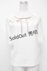axes femme / 20thレース使いトップス  キナリ S-25-04-19-011-AX-TO-HR-ZS