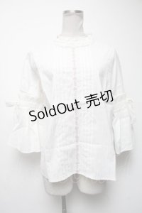 axes femme / ボリューム袖ブラウス  キナリ S-25-04-19-013-AX-BL-HR-ZS