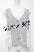 axes femme / シフォンデザインベスト   S-25-04-19-002-AX-TO-AS-ZS