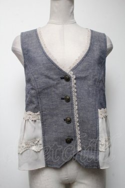 画像1: axes femme / シフォンデザインベスト   S-25-04-19-002-AX-TO-AS-ZS