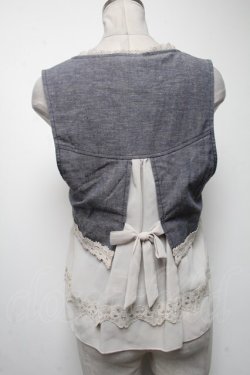 画像2: axes femme / シフォンデザインベスト   S-25-04-19-002-AX-TO-AS-ZS