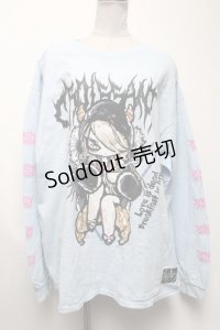 HYPER CORE / L-125 CROISSANTロングスリーブTシャツ  サックス S-25-04-19-021-PU-TO-AS-ZS