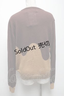 画像2: Q-pot. / メルトチョコレート クルーネックニット  ブラウン S-25-04-19-027-QP-TO-AS-ZT145